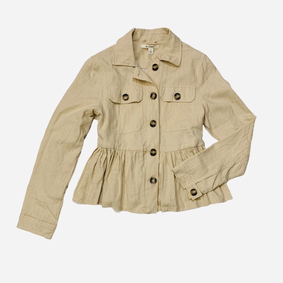 Francescas Linen Peplum Jacket - Picture 7 of 7